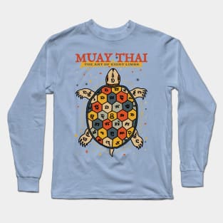 Muay Thai Sak Yant Turtle Tattoo Long Sleeve T-Shirt